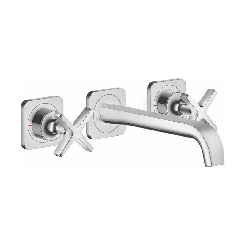Citterio E Wall Mounted Bathroom Faucet, Chrome