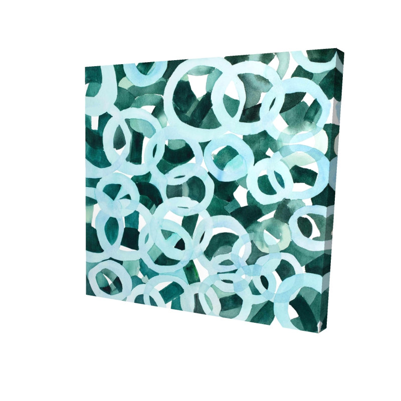 Abstract Circles - Illustrative Pattern Canvas for Home Decor