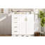 Meuble-lavabo de 36 po avec lavabo en céramique, structure en bois massif, portes, 3 tiroirs, grand espace de rangement, style rétro, poignée en métal exquis, conception moderne, glissière de tiroir lisse, facile à assembler, unique-130593850