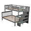 Lit superposé simple avec accoudoirs en pin massif 58 po x l 94,3 po x H 62,3 po Adeline-698659038