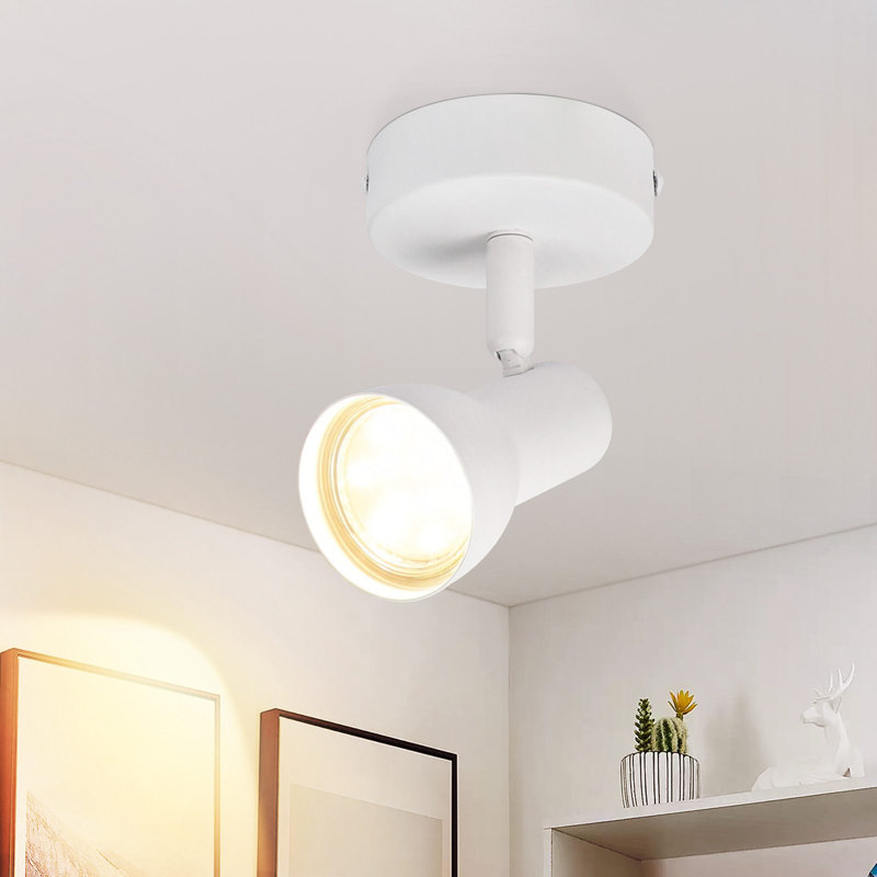Ceiling spotlight 1-flame ceiling lamp hallway - ceiling light modern design interior spotlight GU10 ceiling spots metal 350° swivel spots for bedroom living room kitchen (without bulb)