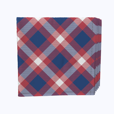 Polyester Plaid Square Napkin