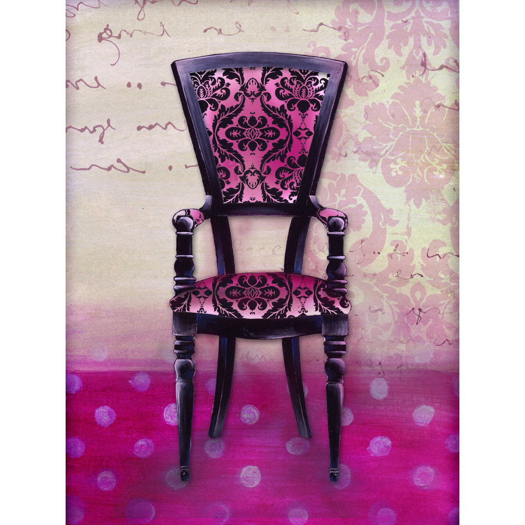 " Pink Chair 2 " Charlton Home® 