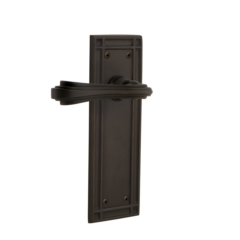 Figurine de mission double avec levier fleur, Bronze frotté à l'huile