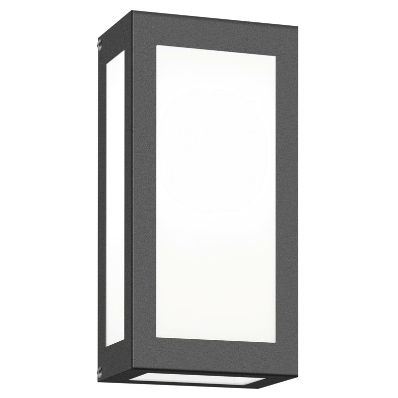 LED Outdoor Armed Sconce, Anthracite