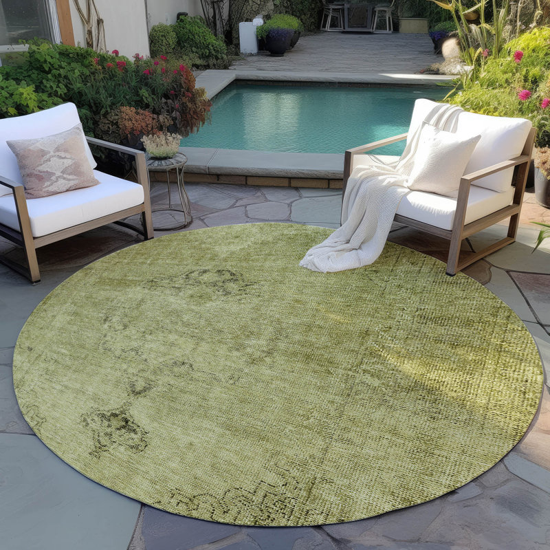 Tapis intérieur / extérieur Nayelin, Rond 8 pi