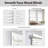 2-inch Room Darkening Slat Cordless Faux Wood Horizontal/Venetian Blind in Smooth White Finish-618071720