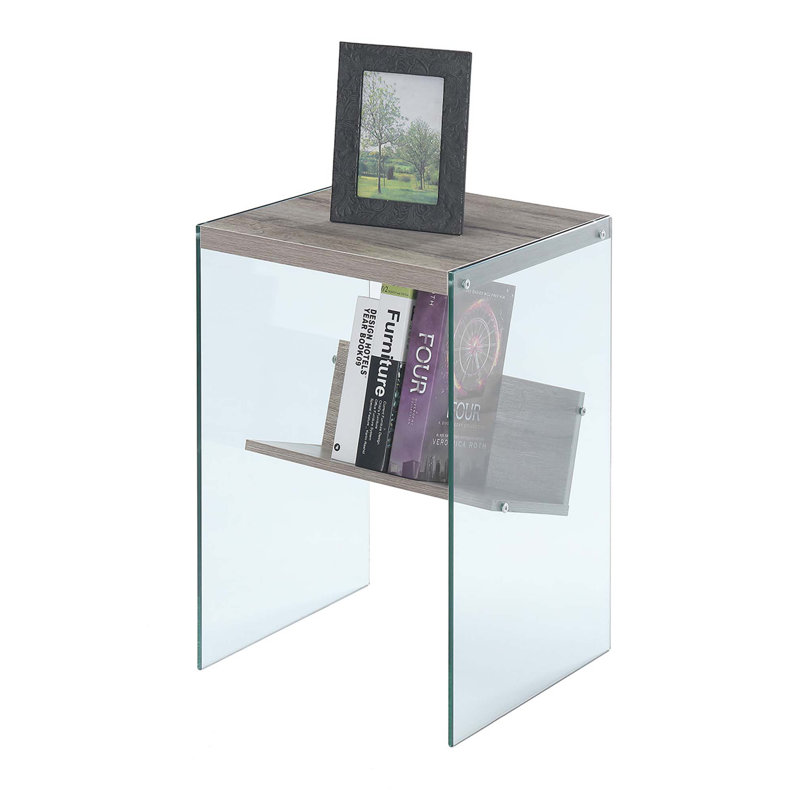 Allegonda Marble Top End Table, Sandstone