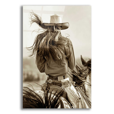 Cowgirl - imprimé sans cadre