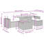62cm Wide Patio Sofa with Cushions