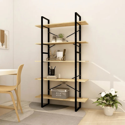 Hars 175cm H Metal Etagere Bookcase
