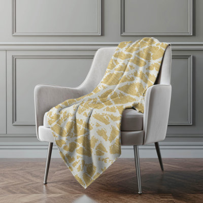 Addison Machine Washable Sherpa Crackle Throw Blanket