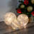 Battery Operated Glass Snowflake Globes - Set Of 3