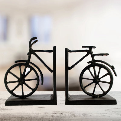 BICYCLE Iron Book Ends 13cm