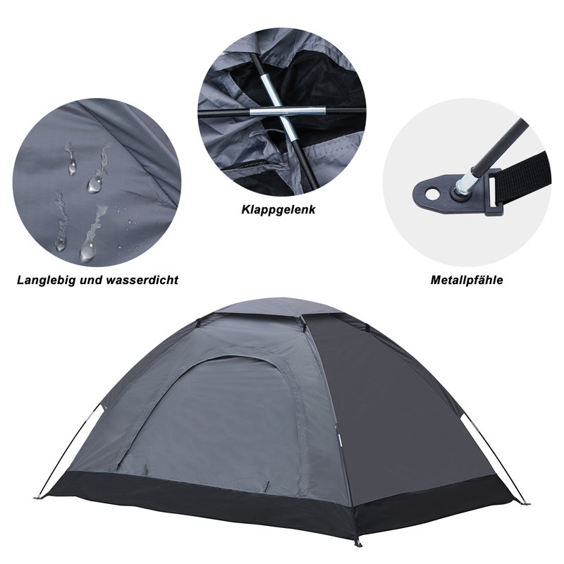 Cantres 2 Person Tent, Grey