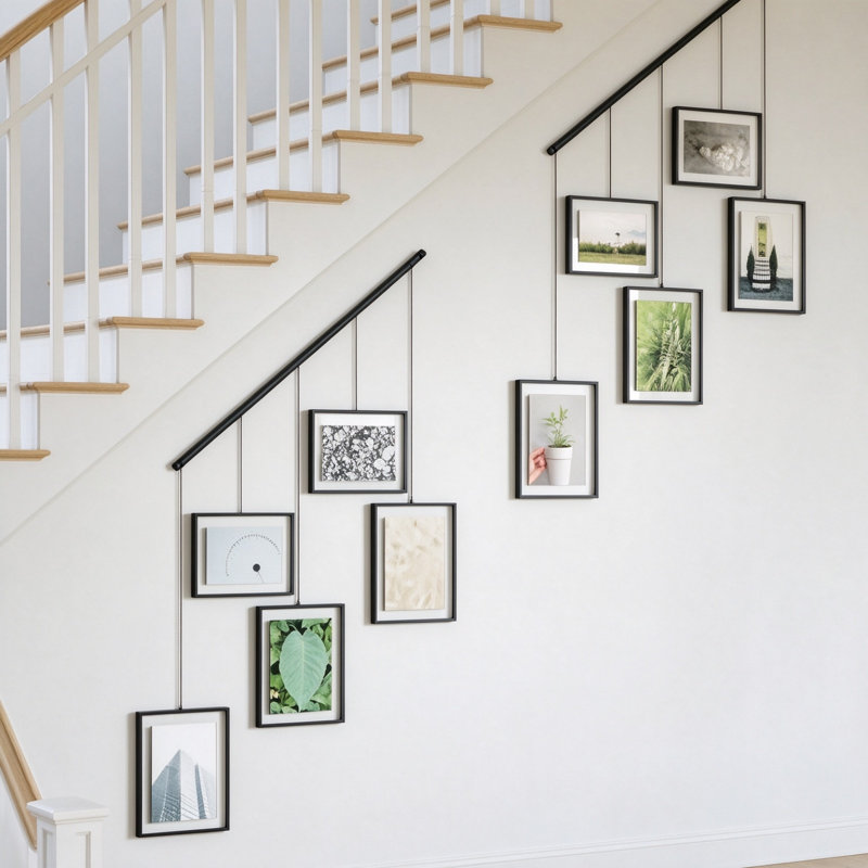 5-Opening Adjustable Metal Wall Mount Picture Frame