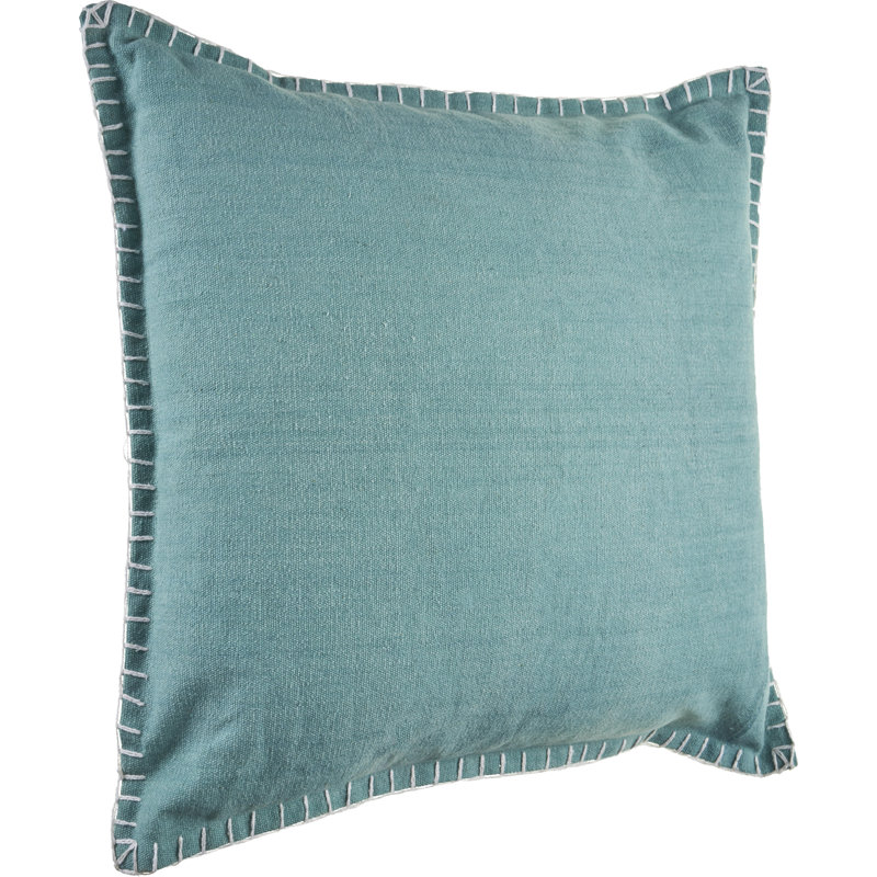 Madisons Square Pillow Cover & Insert, Pillow Cover Only - No Insert, Rust Brown, 24" x 24"