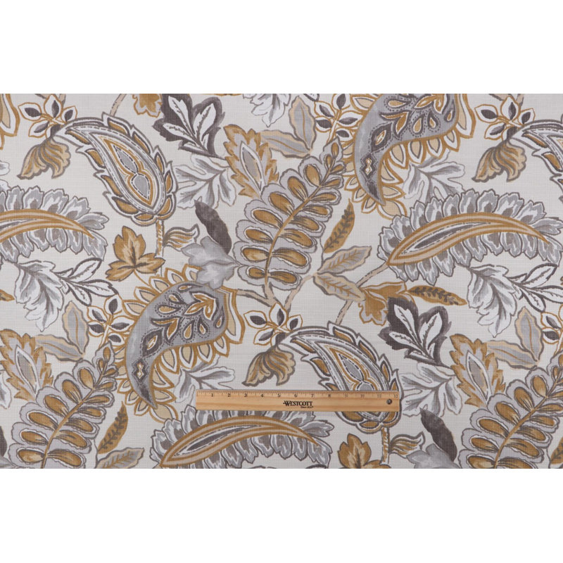 Housse de coussin en cachemire doré et gris, Carré 15 po