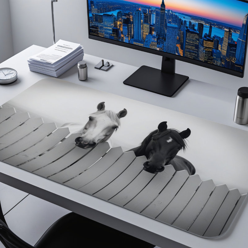 Polyester Desk Pad, 31.5x15.5