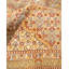 Tapis rouge / beige / ivoire noué à la main de conception unique 8 pi 2 po x 9 pi 10 po Hayner