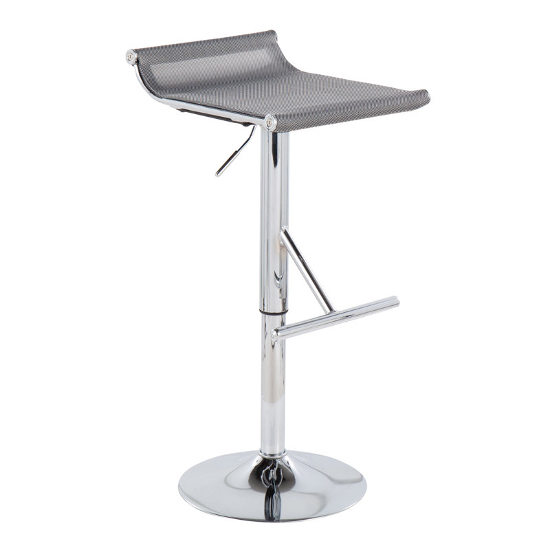 Tabouret de bar réglable Marcus, Argent
