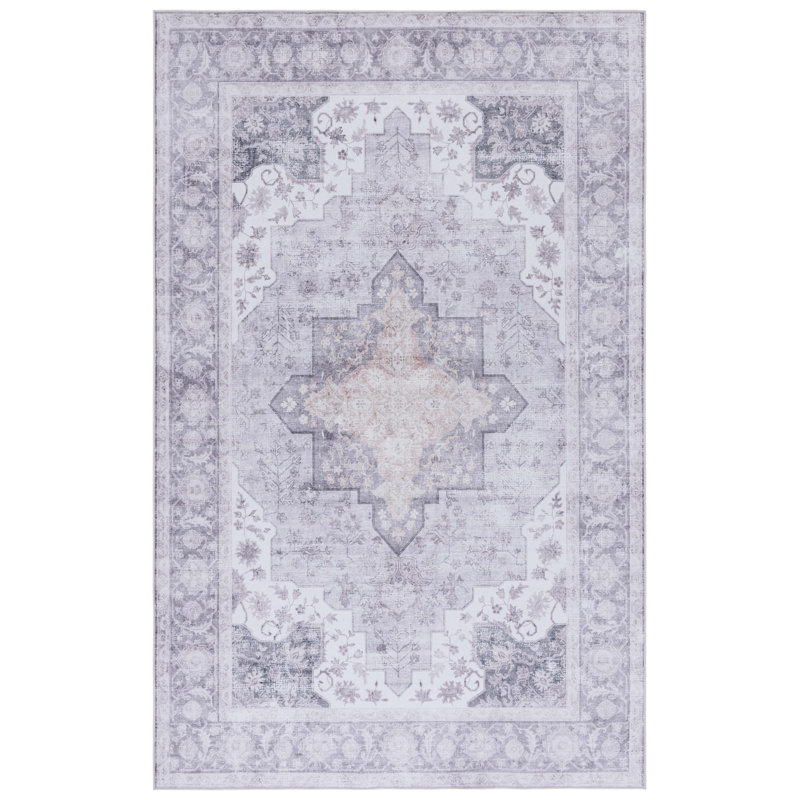 Maelina Performance Machine Washable Oriental Rug, Rectangle 4' x 6'