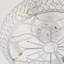Ventilateur de plafond encastré Glam Crystal de 20 po avec cage