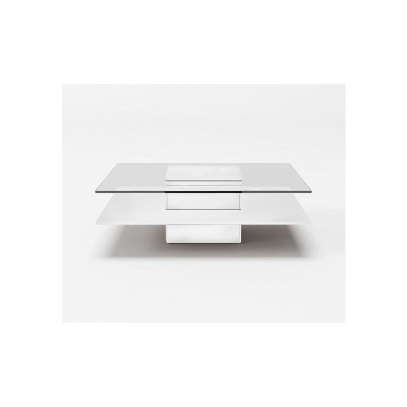 Table basse à piédestal avec rangement Kaldi