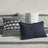 Murphy Oversized Cotton Jacquard Comforter Set With Euro Shams And Throw Pillows-101033202