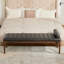 Banc de bout rembourré avec appui-tête, banc de fenêtre capitonné-133458144-133458145