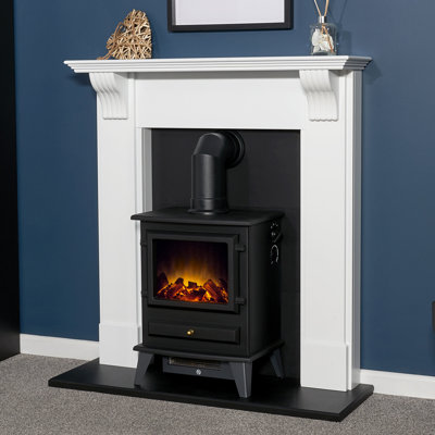 Harrogate Adam 100 cm W Electric Fireplace with 6828 BTU