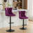 Swivel Velvet Barstools Adjusatble Seat Height From 25-33 Inch,17.7Inch Base, Modern Upholstered Bar Stools With Backs Comfortable Tufted For Home Pub And Kitchen Island,Set Of 2-1087530246