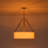 4-light Linen Drum Pendant