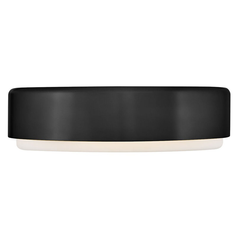 Hinkley Cedric Flush Mount Flat, Black