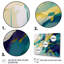 Impression sur toile, or et turquoise, ordre complexe I-625168096-625168097