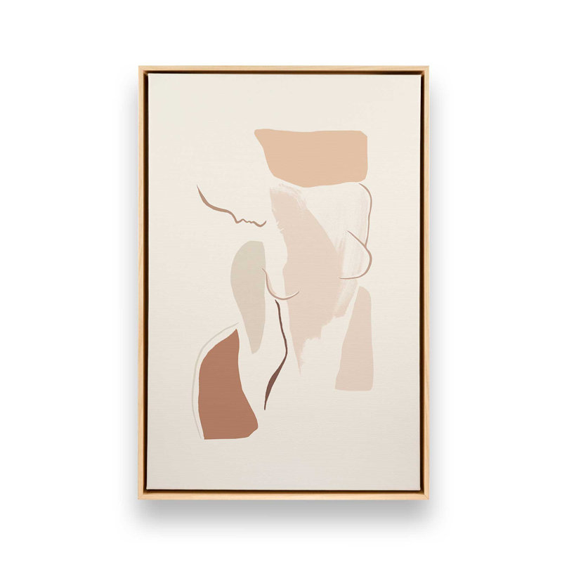 Tender Gaze, Cadre américain en érable flottant, H 18,75 po x l 12,75 po