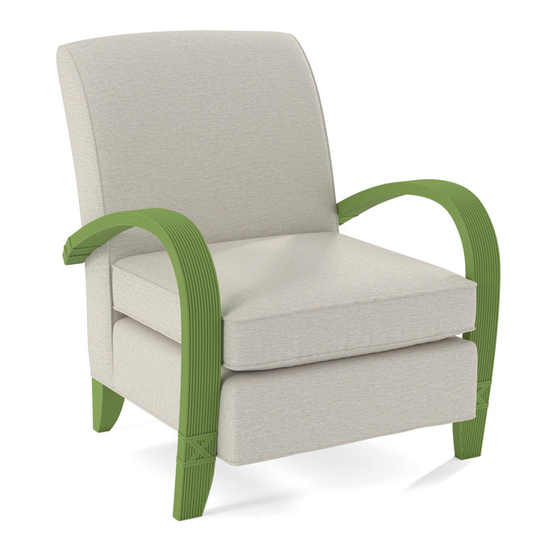 Vero Armchair, Honey, White Performance Fabric; 0851-94