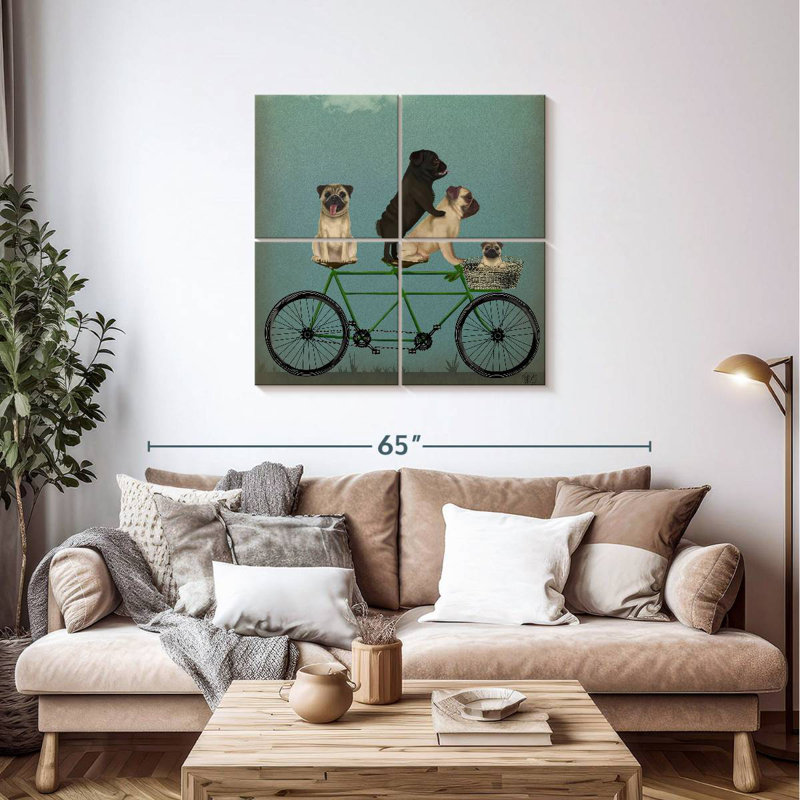 Brampt Pug Tandem, 38'' H x 38'' W