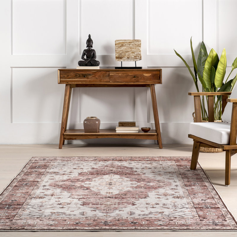 Tapis traditionnel lavable à la machine April SpinClean, Rectangle 4 pi x 6 pi