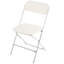 Ensemble de 4 chaises pliantes, chaises en plastique pliables avec structure en métal robuste, chaises de table pliantes portatives, sièges d'extérieur empilables pour la maison, la cour, le jardin, les fêtes et les événements
