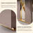 Beige Rectangular Sintered Stone Desk,5-Solid Wood drawer-78391482