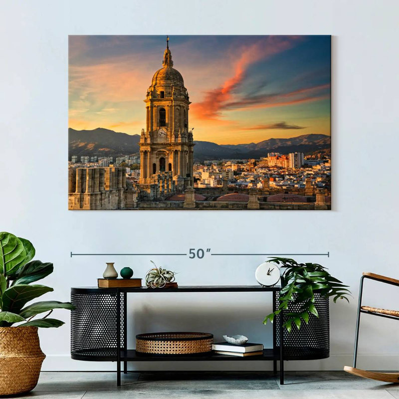 Cathédrale et paysage urbain Nicci, H 34 po x l 51 po