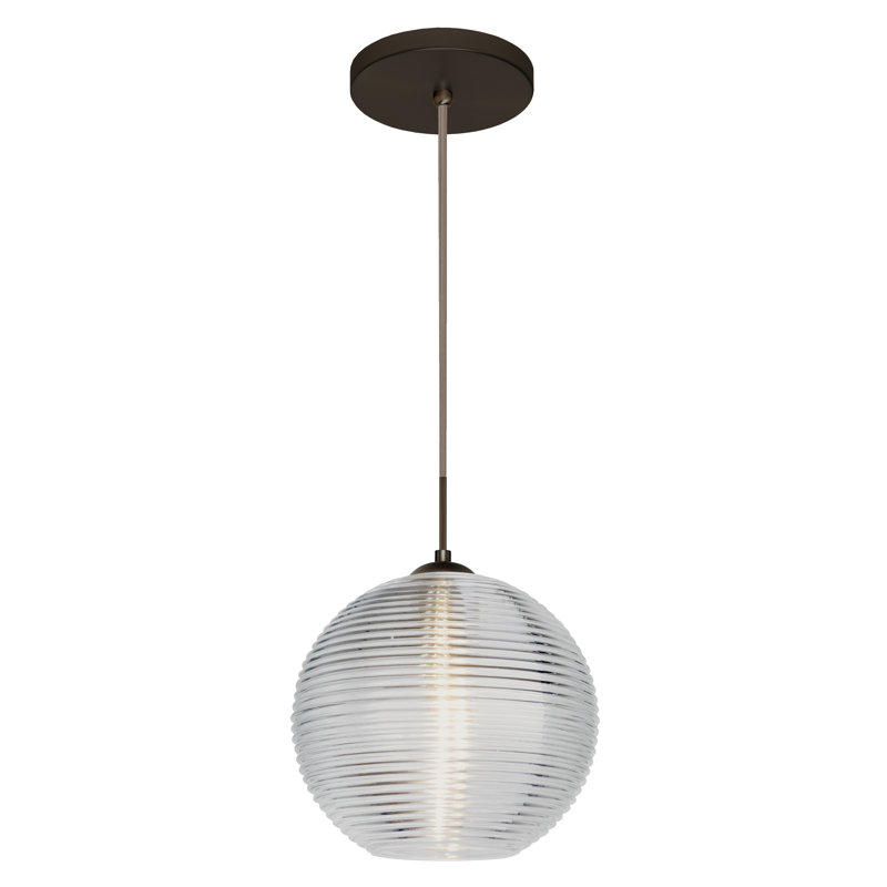 Kristall 1 - Light Single Pendant, Brushed Bronze, Clear, Yes