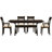 Sarah Solid Wood Top Four Leg Dining Set-16849105-39921302