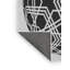 Tapis noir/blanc cassé à motifs-1693750601