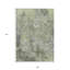 Tapis intérieur lavable abstrait vert et gris 9 pi x 12 pi
