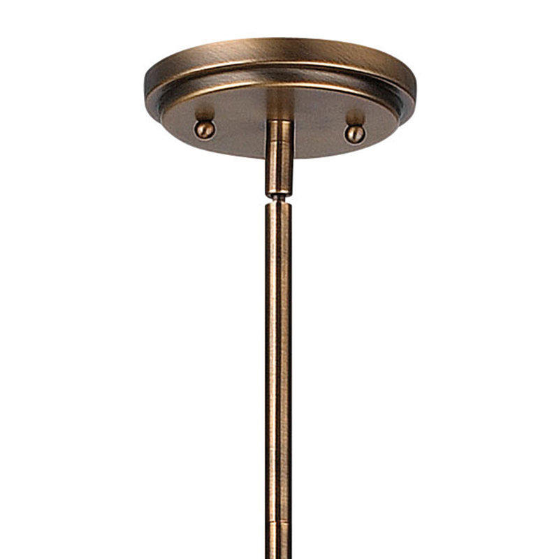 Luminaire suspendu cylindrique à 1 lumière Hampton, Bronze brossé