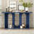 U_STYLE Modern And Curved Design Ash Veneer Console Table With Shelf,Suitable For Entryway,Hallway Living Room,Foyer,Corridor-196410358