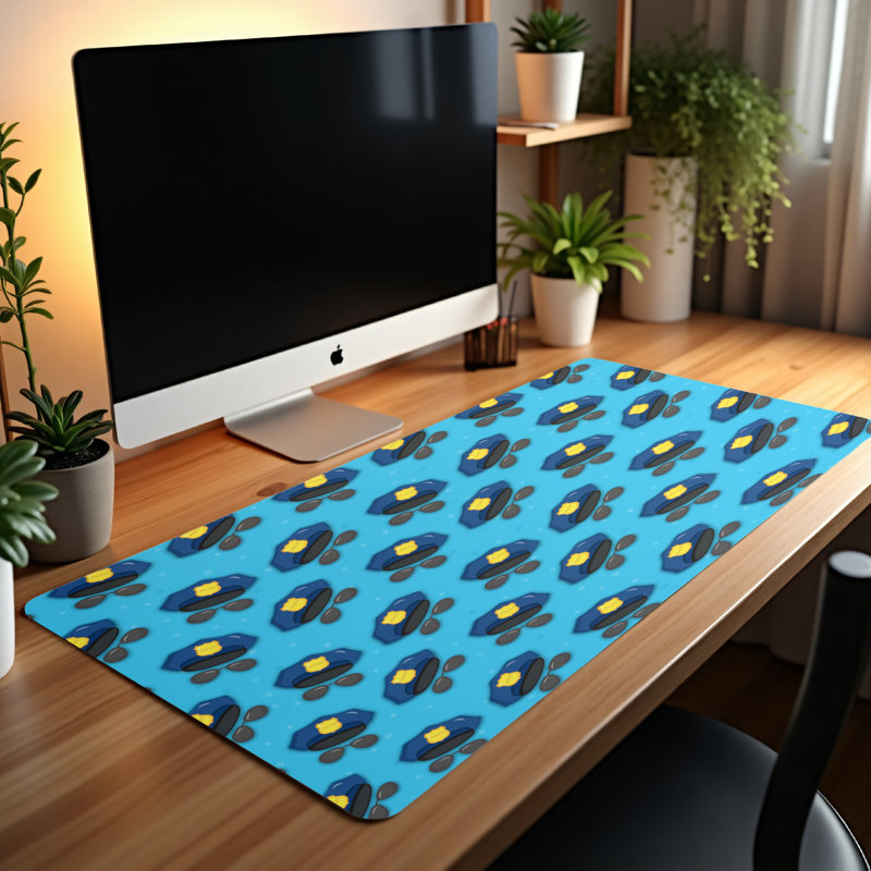 Polyester Desk Pad, 14.4x12.1