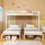 Triple lit superposé pour enfants, 3 lits superposés pour 3 personnes, lits superposés en métal, séparé en 3 lits simples, structure à bruit réduit-130170164